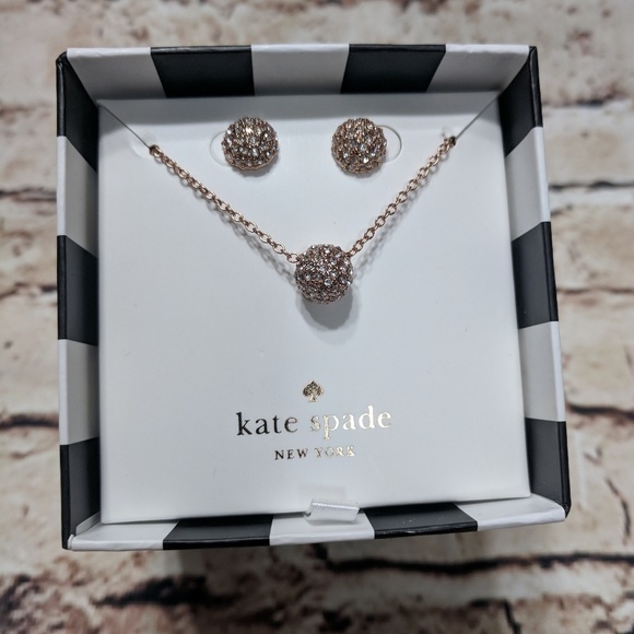 Final Sale!! Kate Spade Night Louge Rose Gold Set - Picture 2 of 4